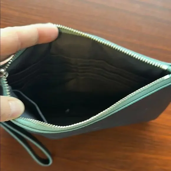 Coach Wristlet Women One Size Navy Star Charm Leather Compact Stylish - Picture 3 of 3